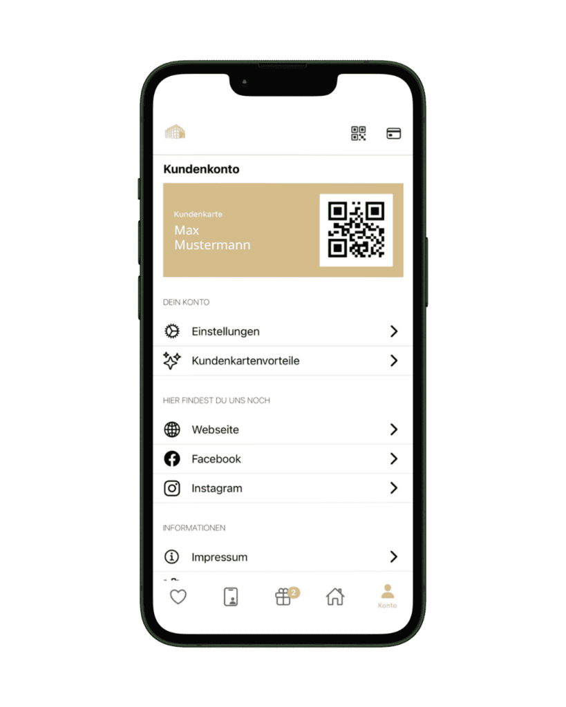 DUSTMANN. App Kundenkonto